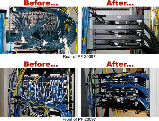 Patch Panel before/after front/back
