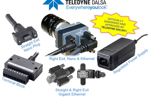 I/O Cables for Teledyne Dalsa Genie Nano Camera. Officially Endorsed and Approved by Teledyne Dalsa