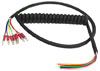 Coiled Polyurethane Cable w/ Bullet Terminals
